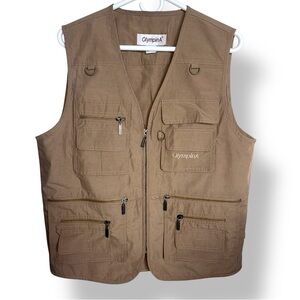 Men's Multiple Pockets Outdoor Fishing Vest Retro Durable Work